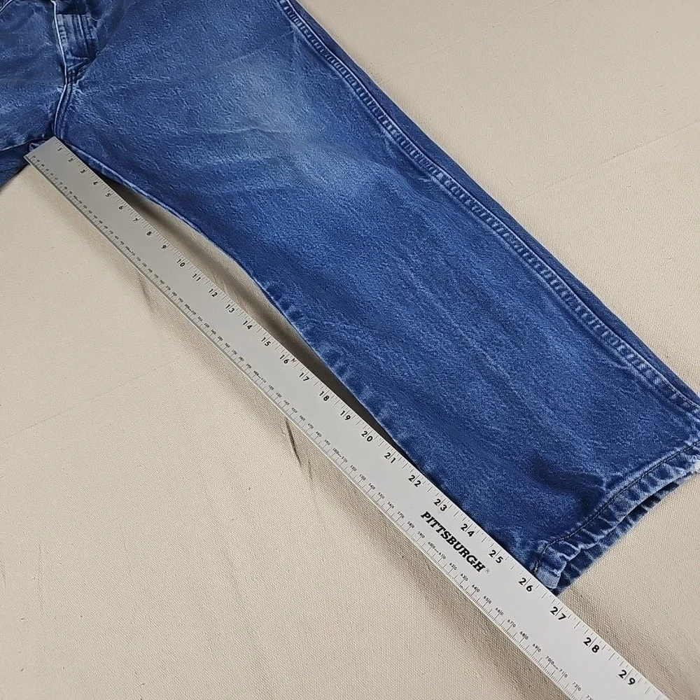 Wrangler Jeans Men's 38x29 Meas. 36x27 Blue 13MWZ Cowboy Cut Western Denim Rodeo